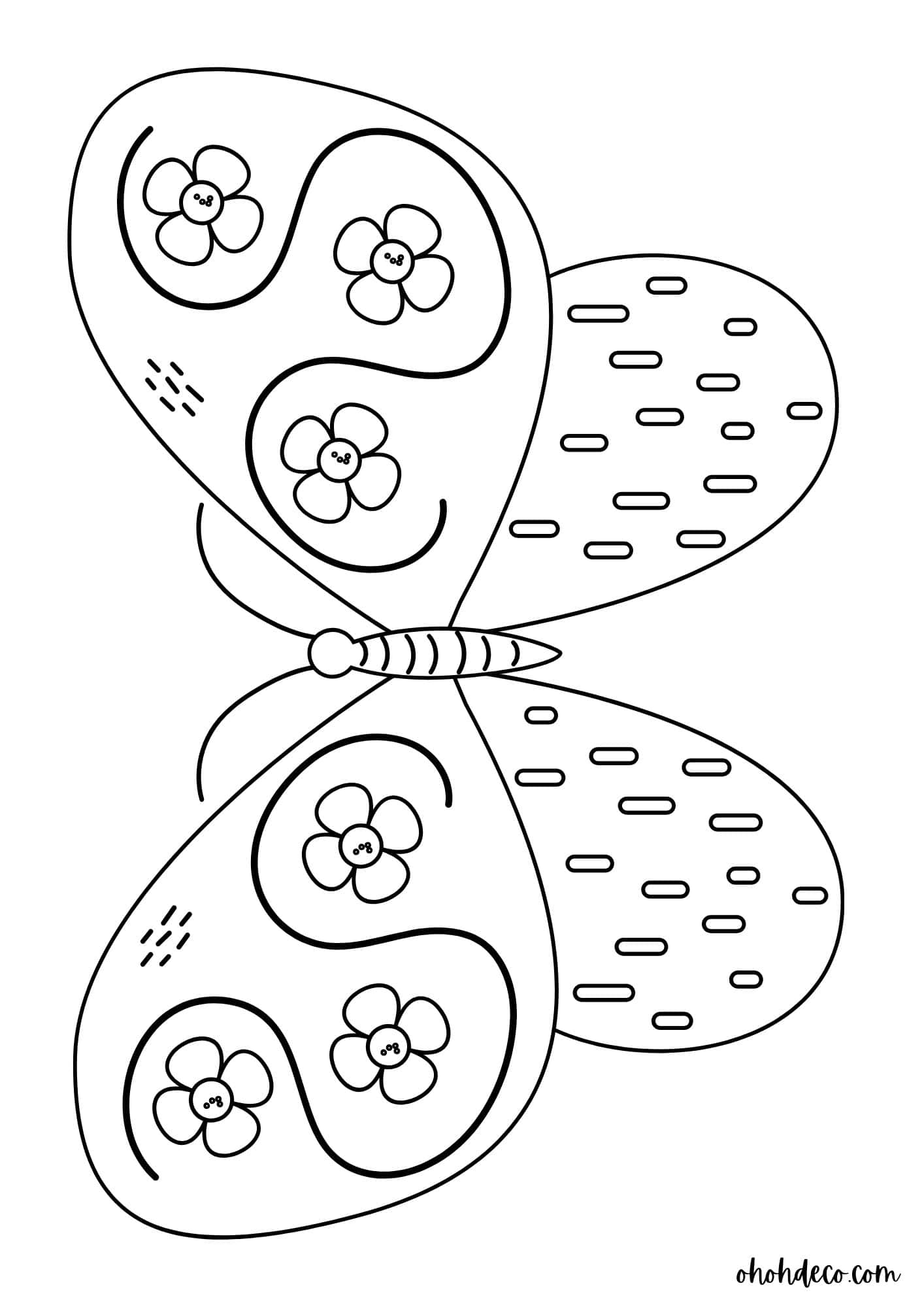 butterfly-coloring-sheet-kid-11 - Ohoh deco