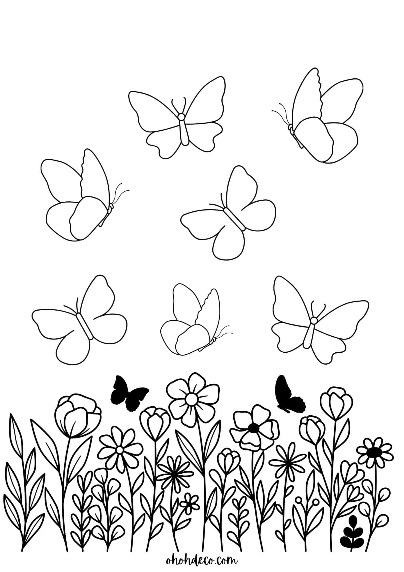 Download butterfly flower for free