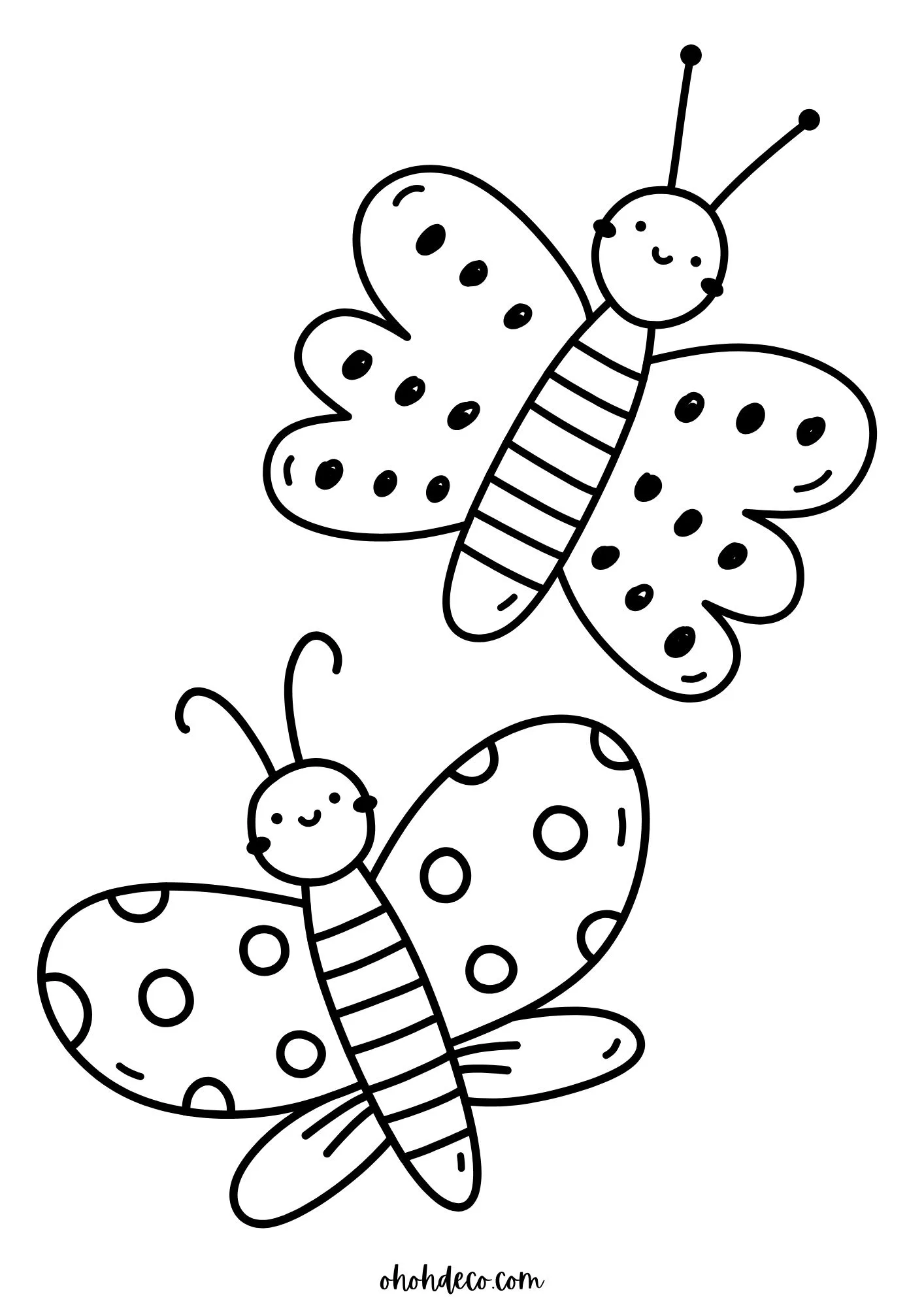 Butterfly coloring pages