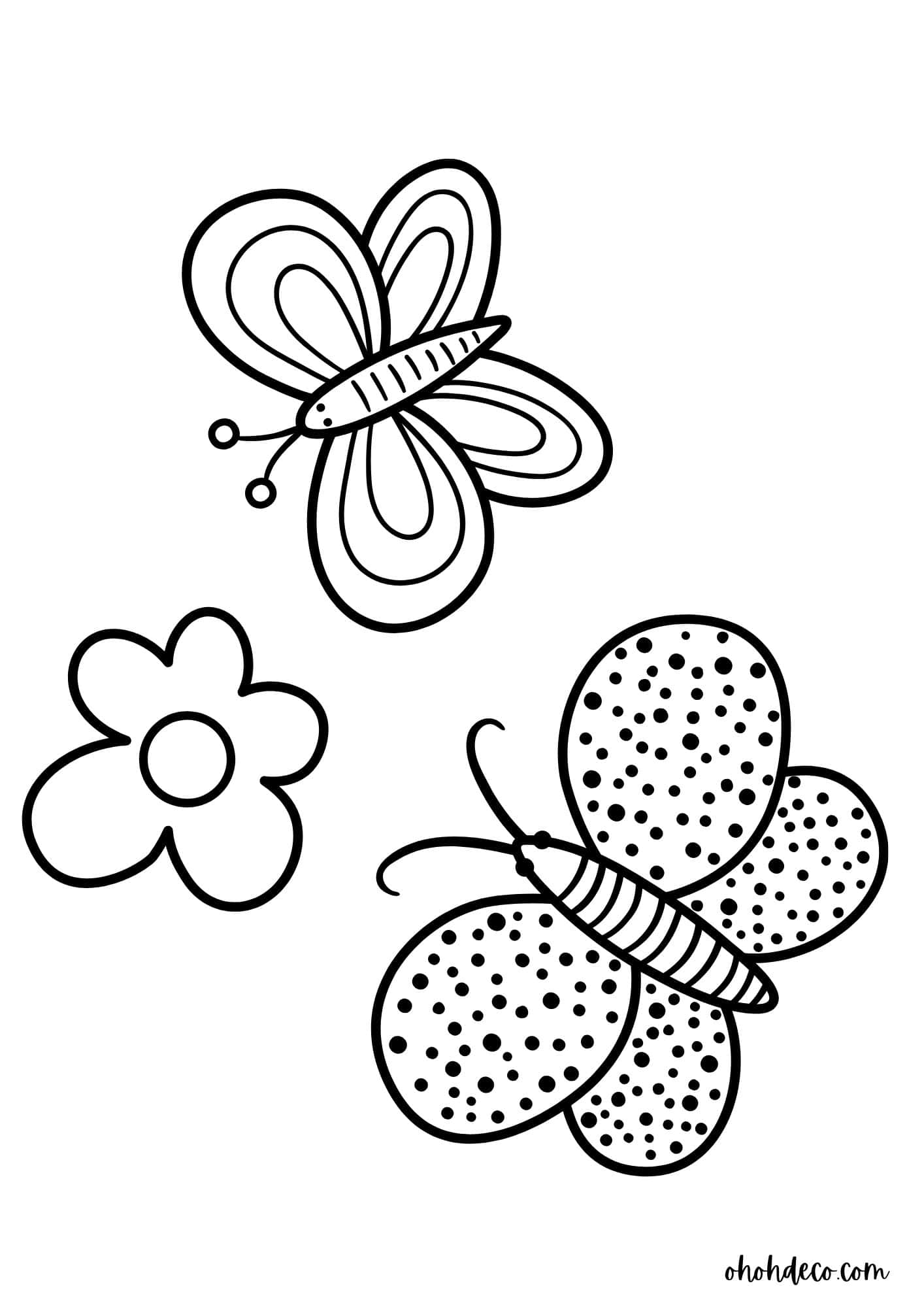 Butterfly coloring pages