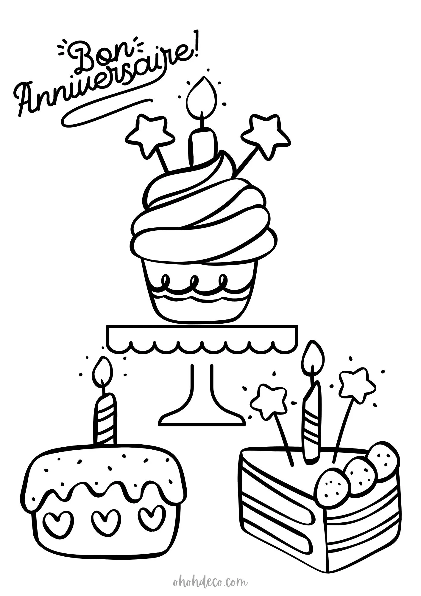 Happy Birthday Coloring Pages - Free Printable Fun for Everyone!