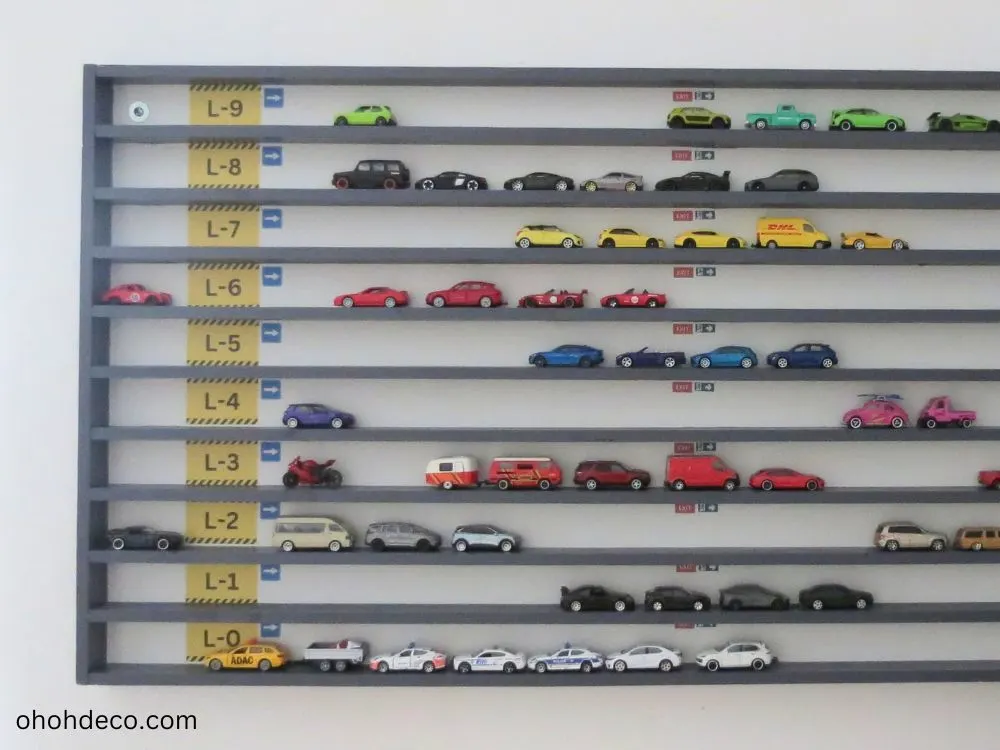 DIY Toy Car Display Rack