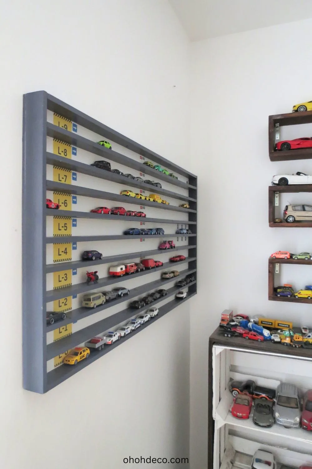 Toy car display rack idea