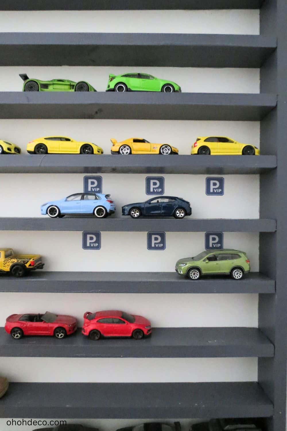 DIY Toy Car Display Rack