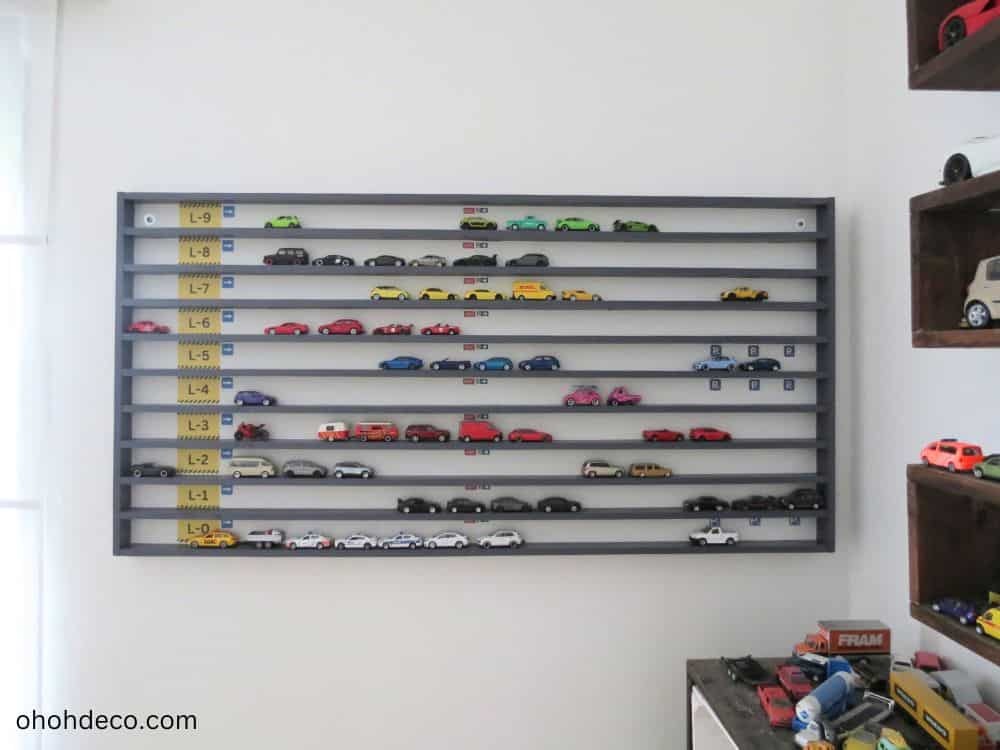 DIY Toy Car Display Rack