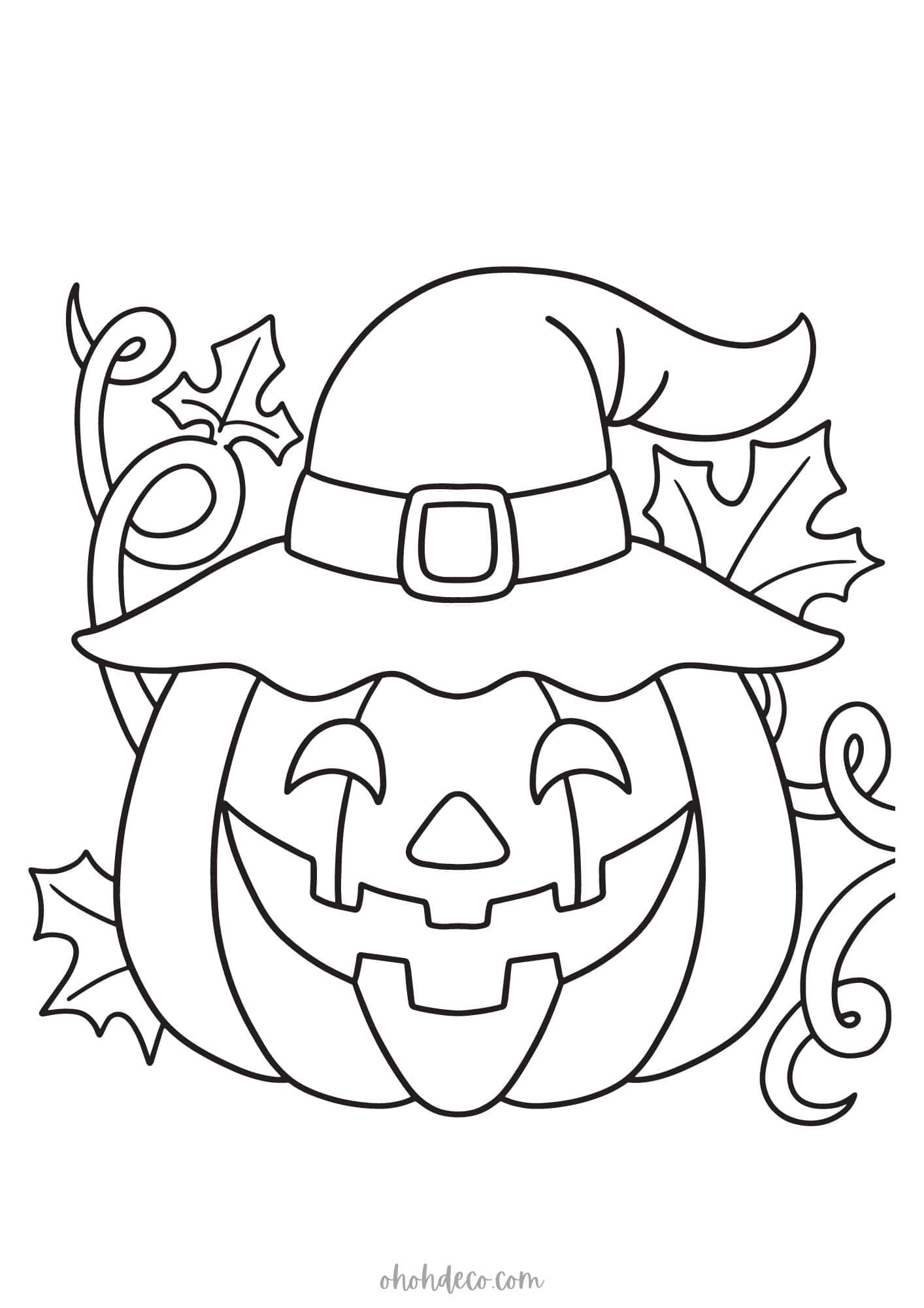 halloween pumpkin coloring pages