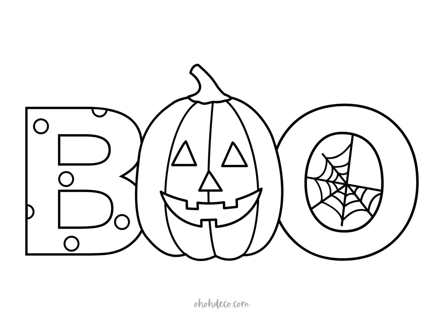 boo coloring pages