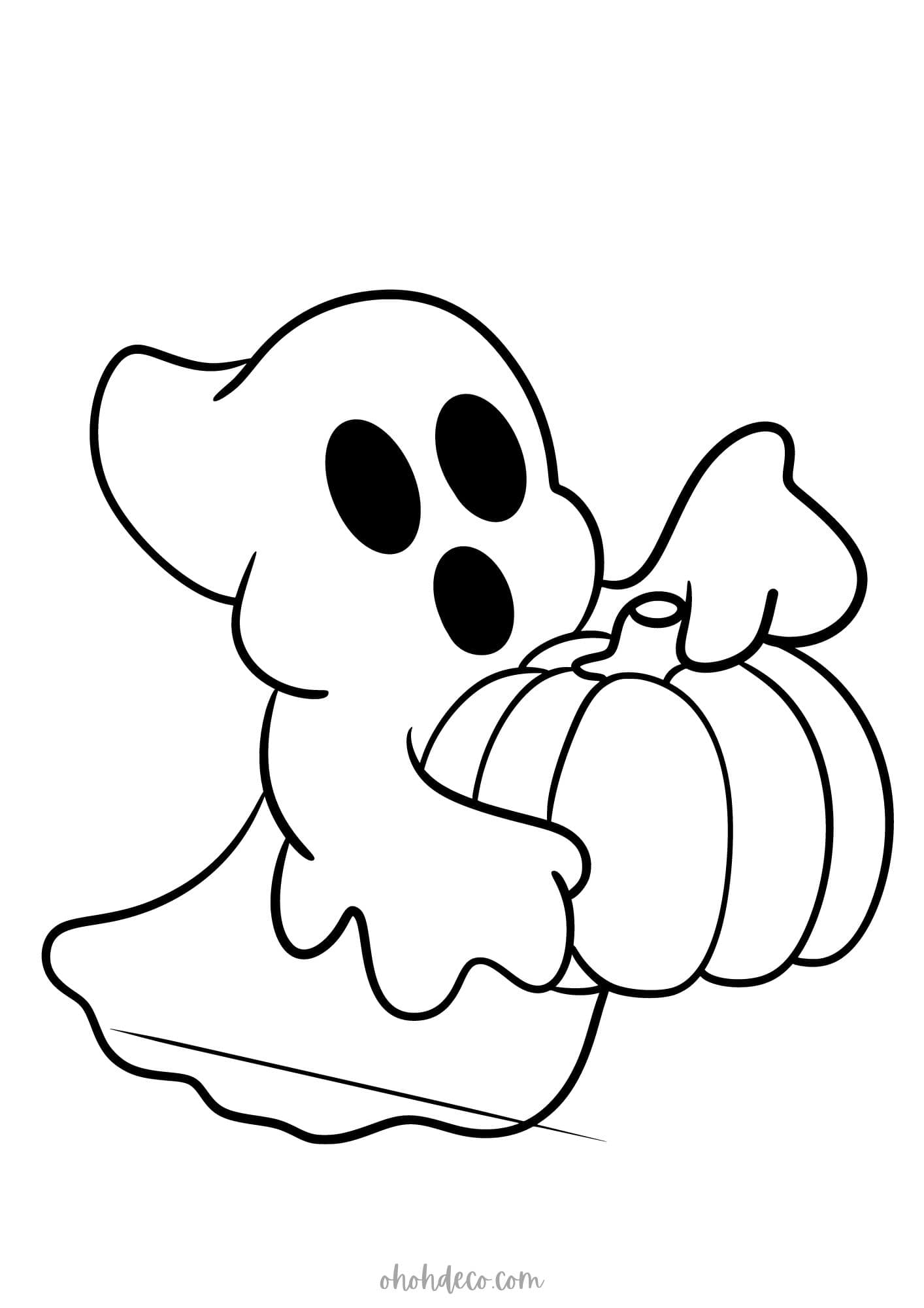 ghost coloring pages