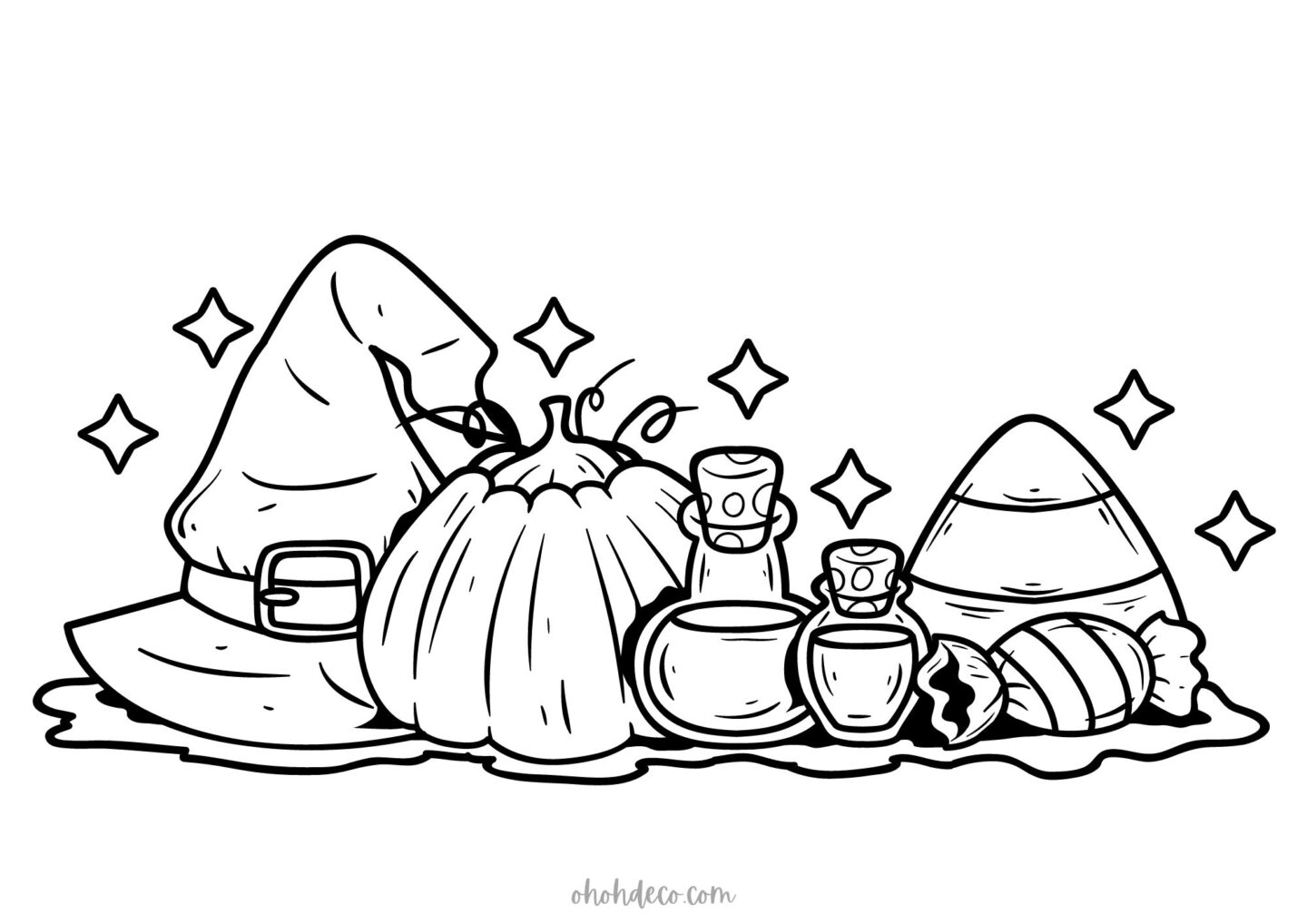 witch coloring pages