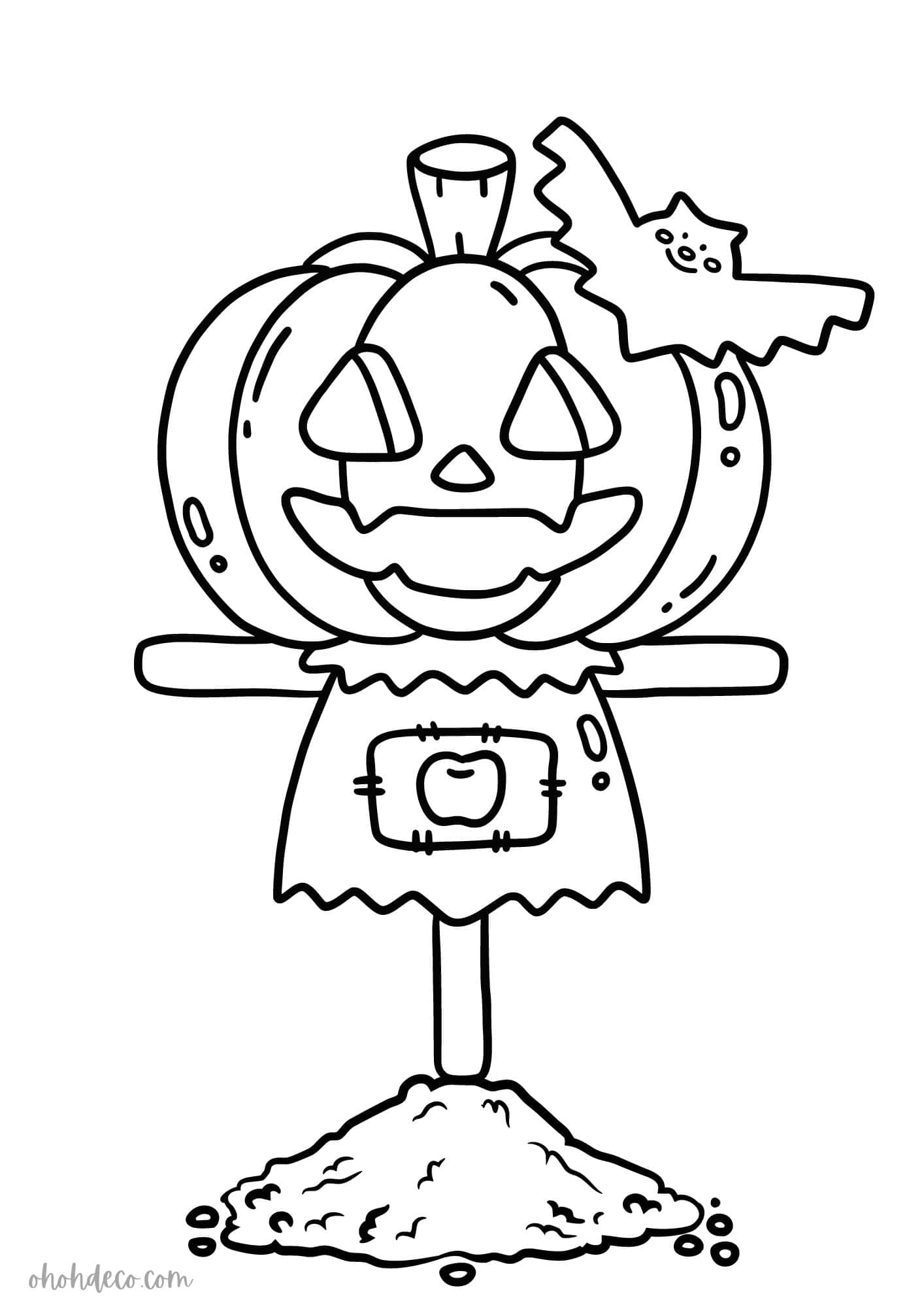 scarecrow coloring pages