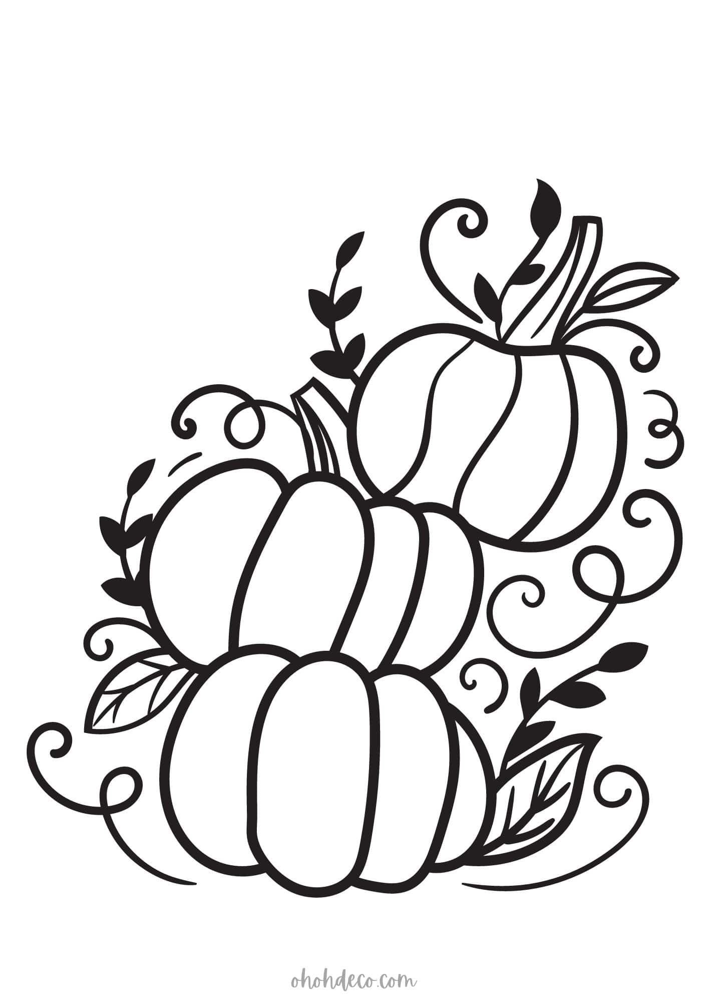 pumpkin coloring pages 