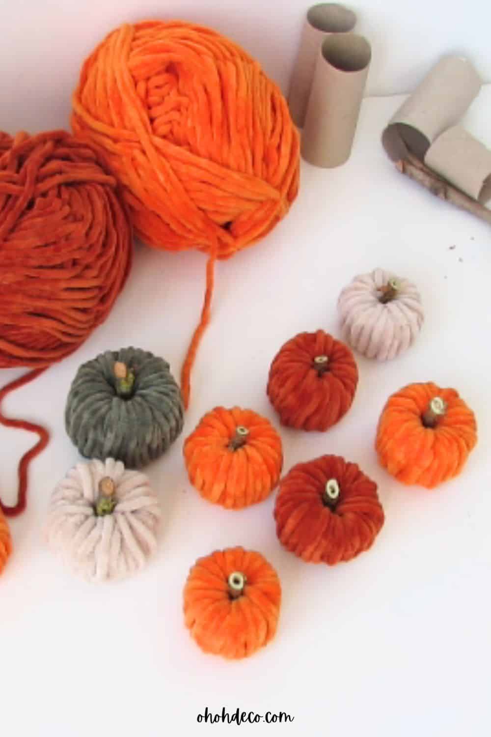 easy to make pumpkins