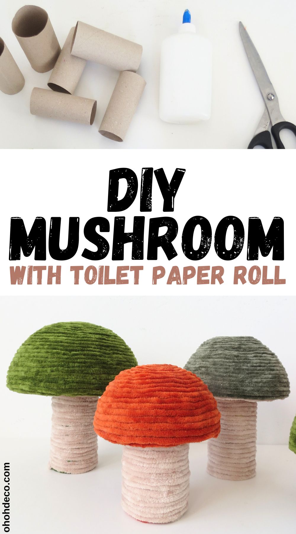 DIY mushroom decorations