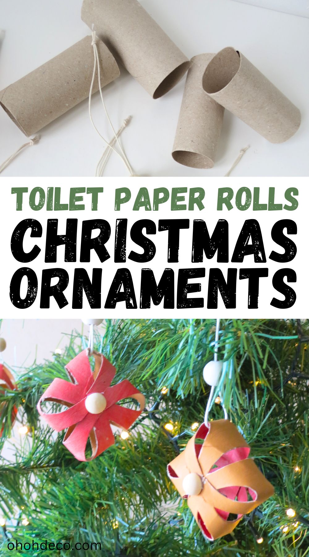 toilet paper roll christmas ornaments