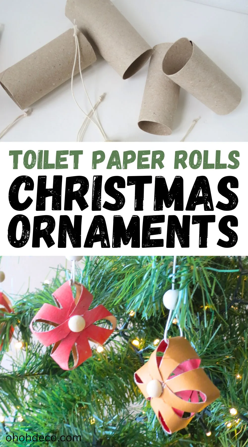 toilet paper roll christmas ornaments