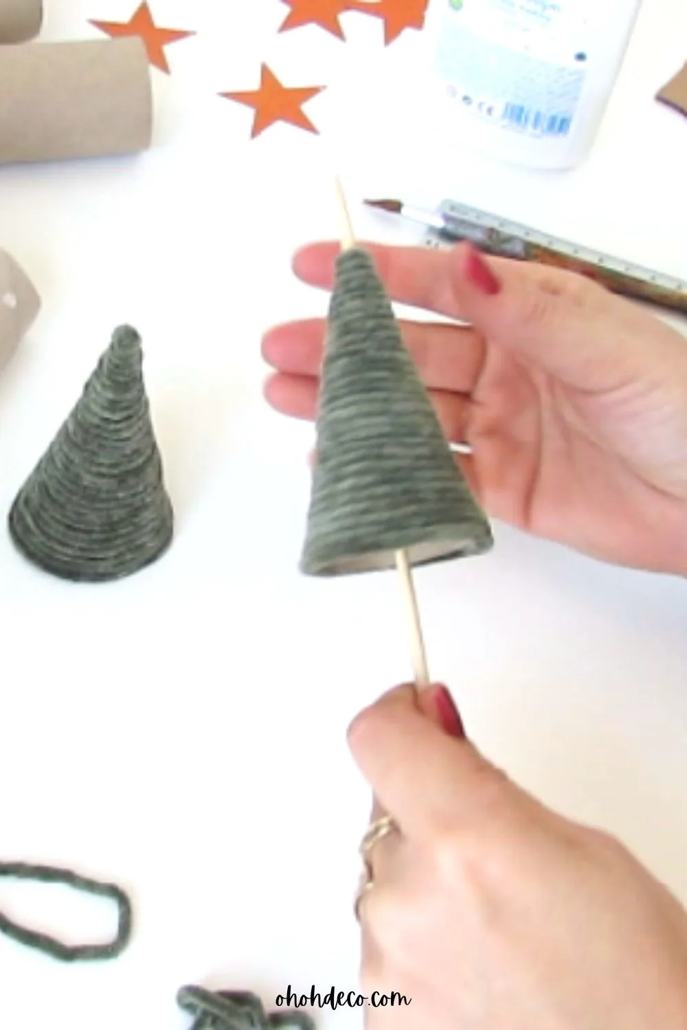 Make a Christmas Tree Trunk