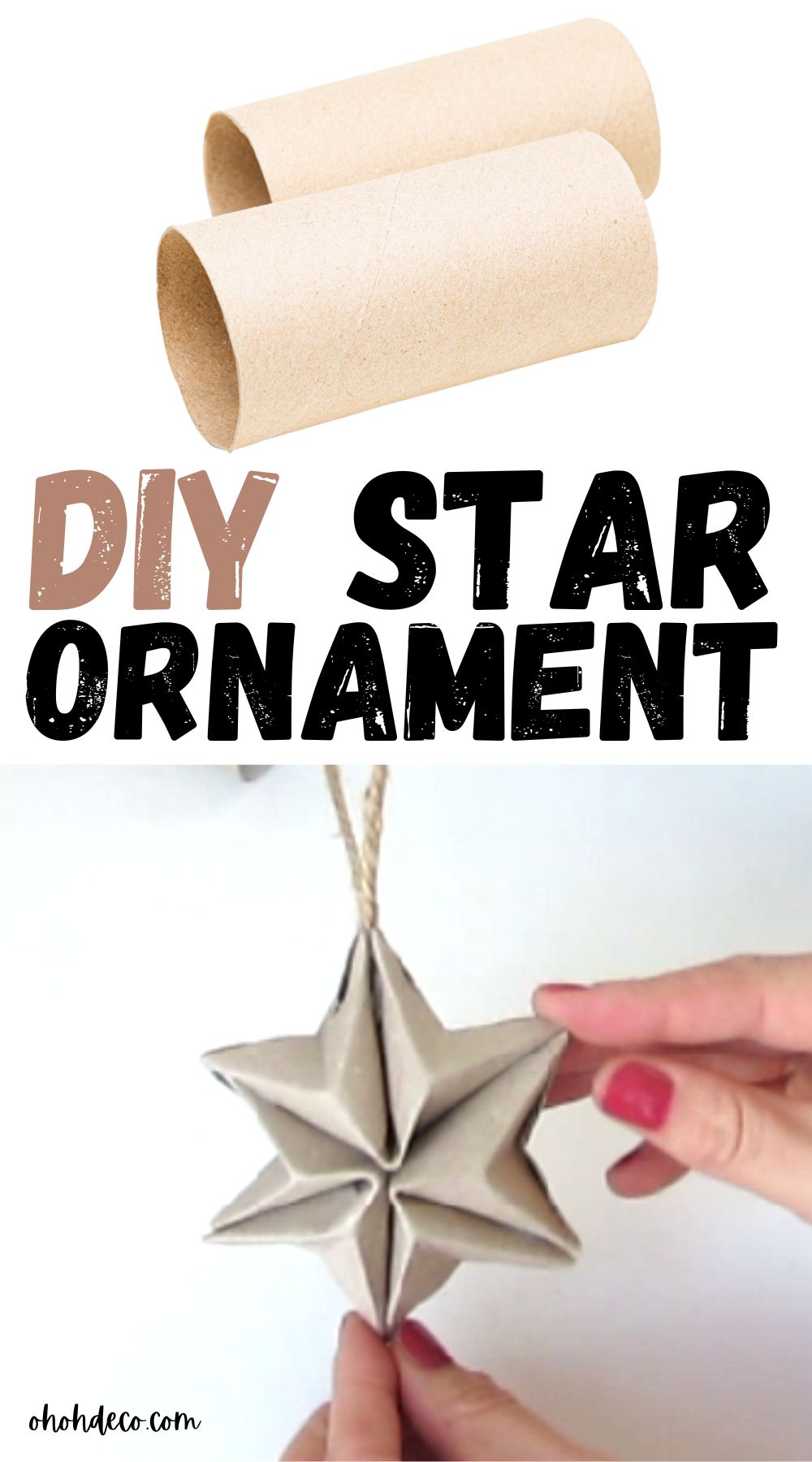 DIY star christmas craft